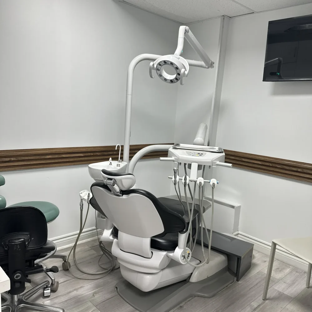 family Dental care treatment room at Komal Jain Dentistry